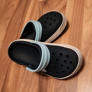 Crocs Dark Blue / Aqua Slides / Mules - Size J 1